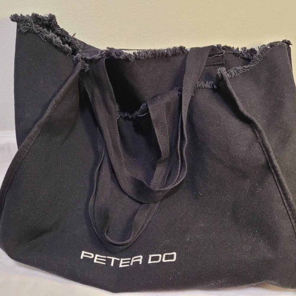 Peter Do Logo-Embroidered Canvas Tote Bag